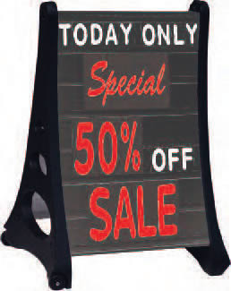 Roll-A-Frame signs